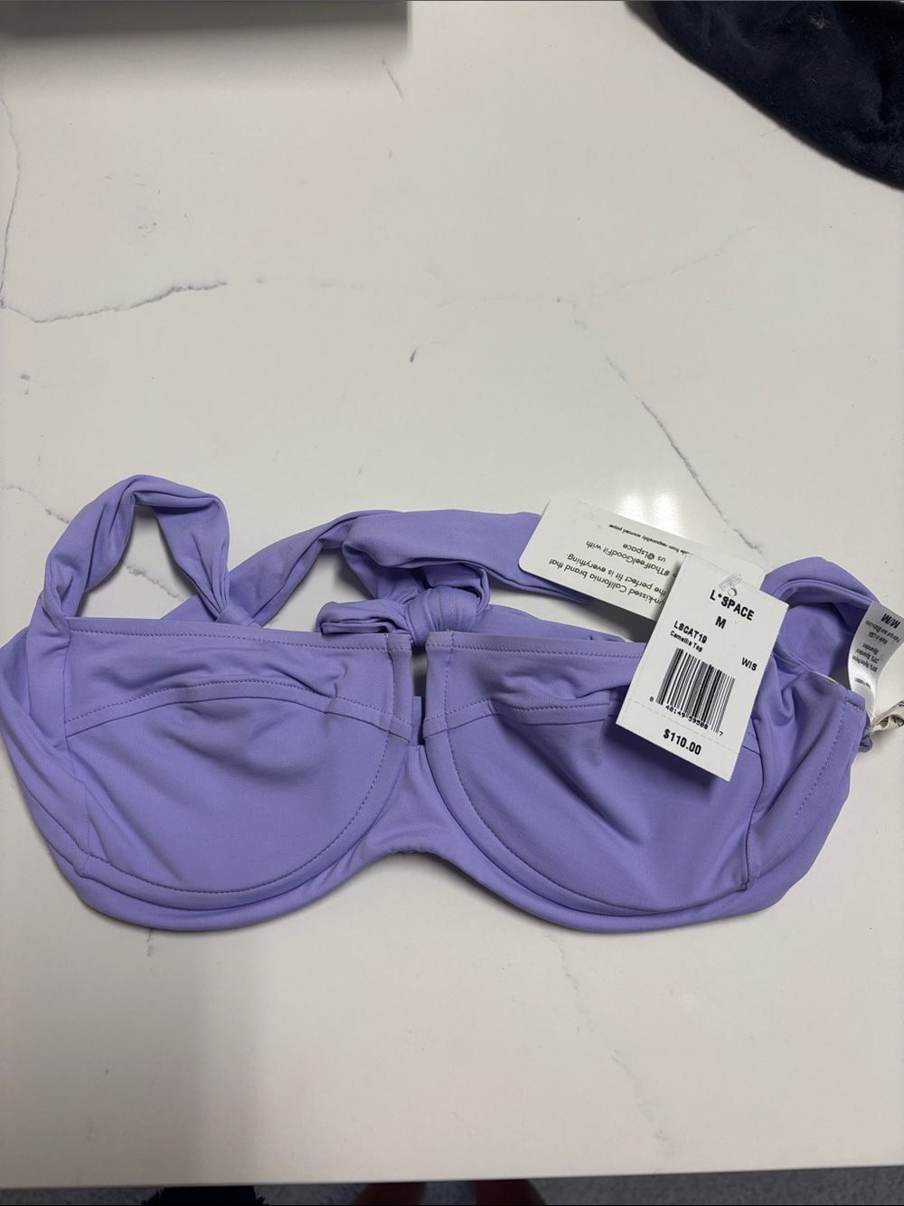 L space camellia top size m lavender